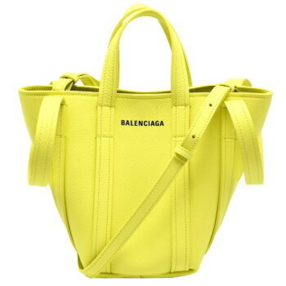 Balenciaga South Bag Tote Leather Everyday Yellow Handbag XS North Shoulder - Picture 2 of 8